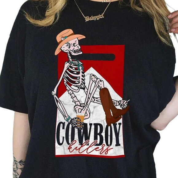 Marlboro Cowboy Killer Graphic Retro Cigarette Logo Fan Gift T-Shirt 90 - Picture 2 of 5